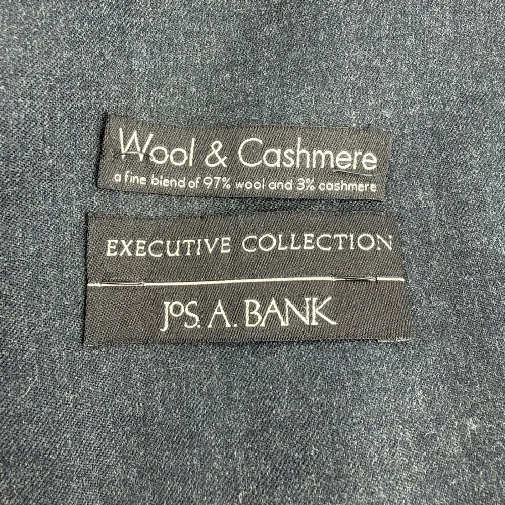 Jos A Bank Executive Collection Wool Cashmere Blazer 38R Charcoal Gry Sport Coat